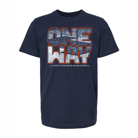 Illinois Fighting Illini Youth One Way Basketball T-Shirt