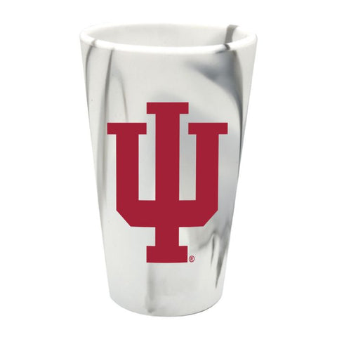 Indiana Hoosiers Marble Silicone 16oz Pint Glass