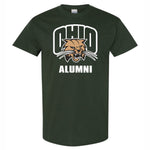 Ohio Bobcats Attack Cat Forest Green Alumni T-Shirt