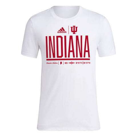 Indiana Hoosiers Men's Adidas Location T-Shirt