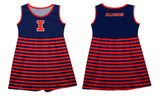 Illinois Fighting Illini Toddler Striped Dress