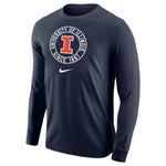 Illinois Fighting Illini Men's Nike Circle Logo Long-Sleeve T-Shirt