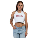 Indiana Hoosiers Women's Hype and Vice White Tailgate Top