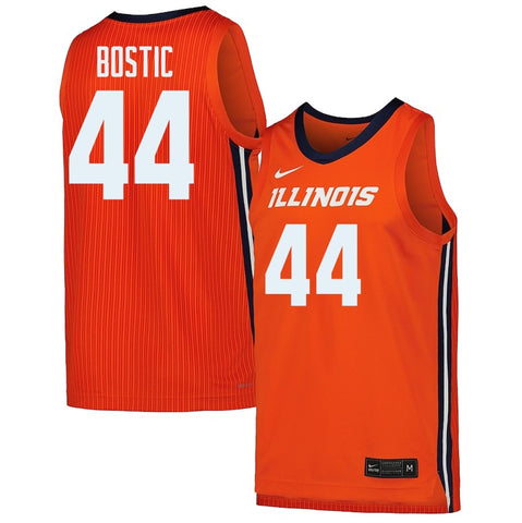 Kendall Bostic Nike Illini Basketball Jersey