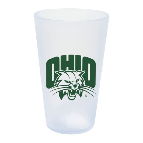 Ohio Bobcats Clear Silicone Pint Glass