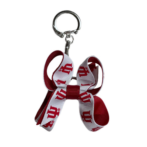 Indiana Hoosiers Mini Bow Keychain