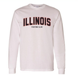 Illinois Fighting Illini Arch Long Sleeve White T-Shirt