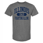 Illinois Fighting Illini Men's Oval Dad Short-Sleeve T-Shirt