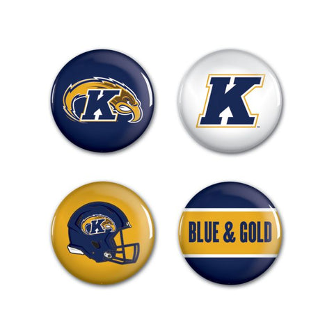 KSU Golden Flashes 4-pack Football Buttons