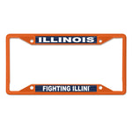 Illinois Fighting Illini Orange License Plate Frame