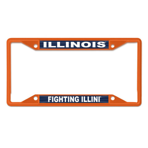 Illinois Fighting Illini Orange License Plate Frame