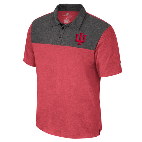 Indiana Hoosiers Men's Red/Grey Polo