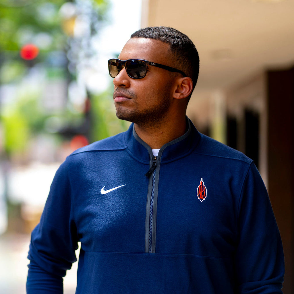 Illinois Quarter-Zip Men's Navy Nike Chicago to Champaign – Gameday ...