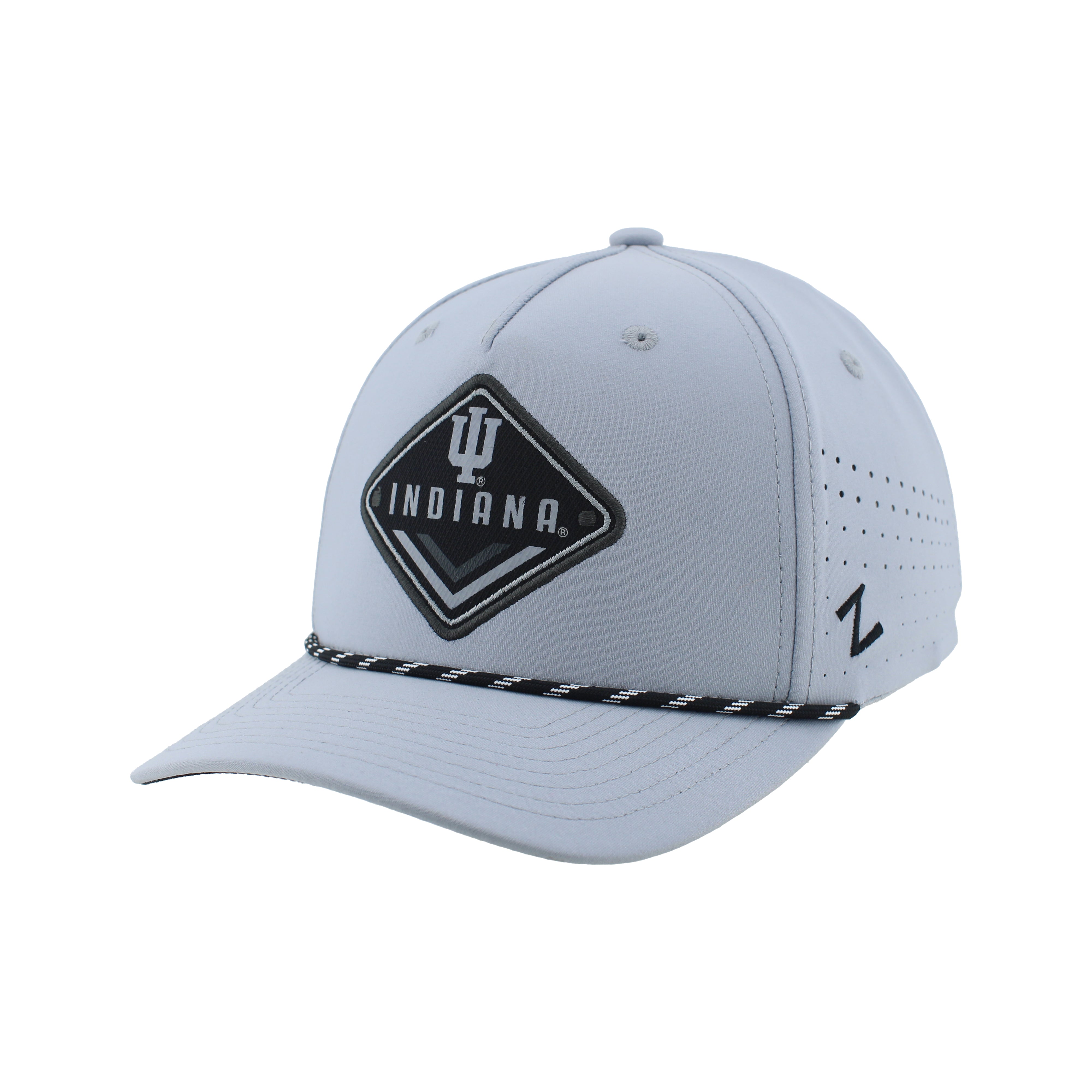 Indiana Roots Hat Indiana Hat Grey Rope Snapback Patch – Gameday Spirit Fanstore
