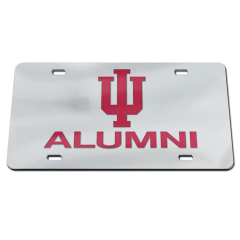 Indiana Hoosiers Alumni Silver License Plate