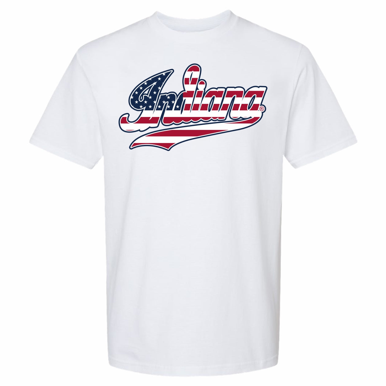 Indiana Script Flag Indiana Hoosiers American Flag Script Patriotic T-Shirt – Gameday ...