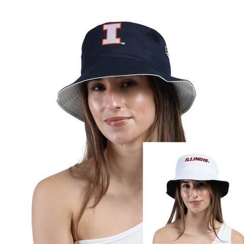 Illinois Fighting Illini Hype &amp; Vice Reversible Bucket Hat