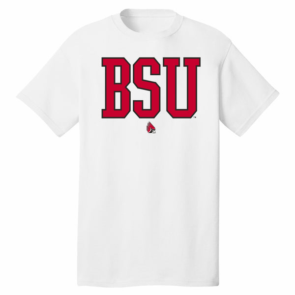 Ball State Cardinals Unisex T-Shirt - Charcoal Grey - Medium - IvySport Classic Fit