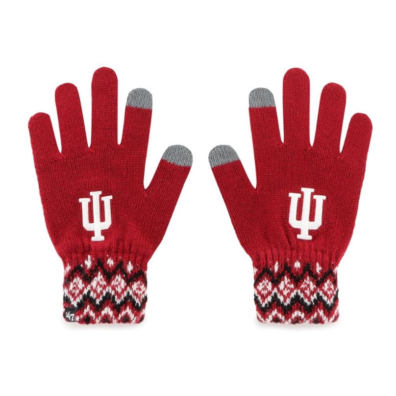 Indiana Gloves Red IU Pattern – Gameday Spirit Fanstore