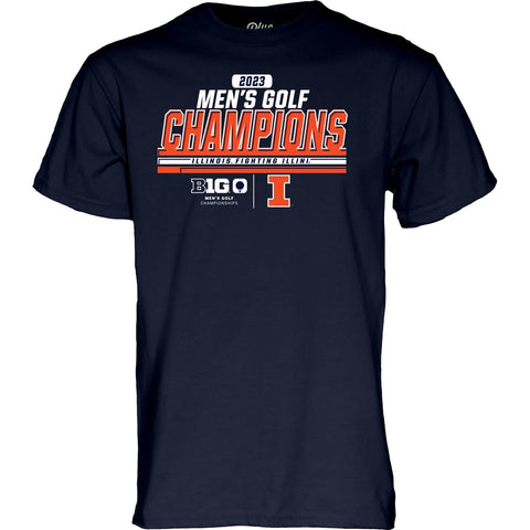 Illinois Fighting Illini 2023 Men's Golf Big Ten Champions Tee