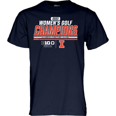 Illinois Fighting Illini 2023 Women's Golf Big Ten Champions Tee