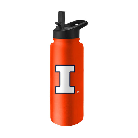 Illinois Fighting Illini 34oz Quencher Orange Water Bottle