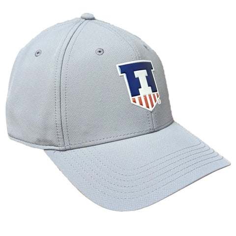 Illinois Fighting Illini Ahead Grey Ultimate Fit Hat
