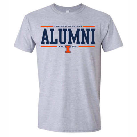 Illinois Fighting Illini Alumni Bar T-Shirt