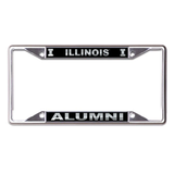 Illinois Fighting Illini Blackout Alumni License Plate Frame