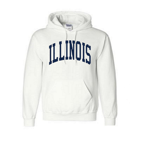 Illinois Fighting Illini Jumbo Arch DryBlend Hooded Sweatshirt