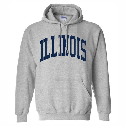 Illinois Fighting Illini Jumbo Arch DryBlend Hooded Sweatshirt