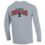 Illinois Fighting Illini Men's Champion Grey Long-Sleeve T-Shirt