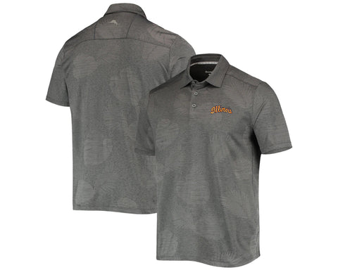 Illinois Fighting Illini Men's Tommy Bahama Tonal Grey Polo