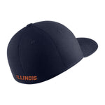 Illinois Fighting Illini Nike Block I Swooshflex Hat