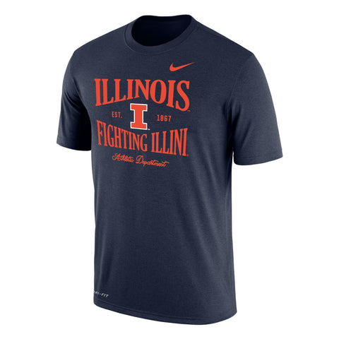 Illinois Fighting Illini Nike DriFit Cotton T-Shirt