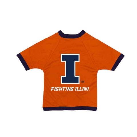 Illinois Fighting Illini Orange Athletic Mesh Pet Tee