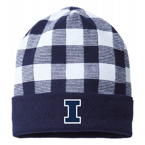 Illinois Fighting Illini Plaid Navy Knit