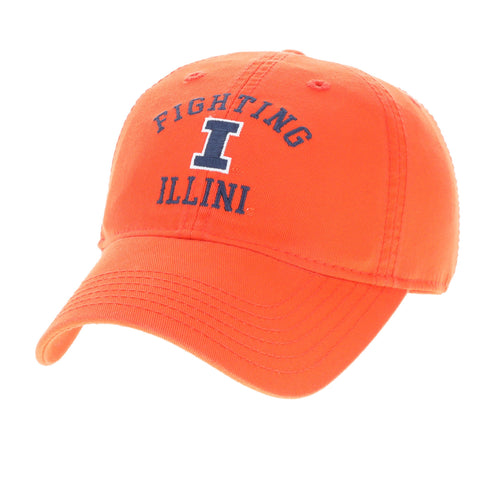 Illinois Fighting Illini Slogan &amp; Block I Orange Hat