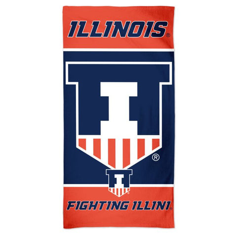 Illinois Fighting Illini Spectra Beach Towel