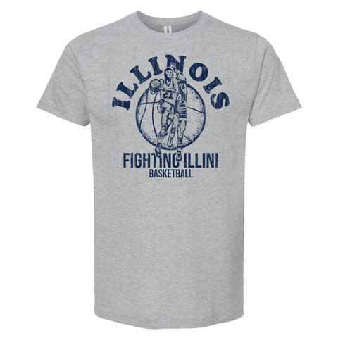Illinois Fighting Illini Vintage Basketball Tee