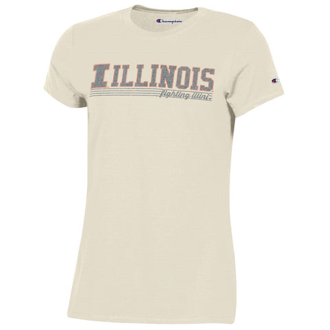 Illinois Fighting Illini Women's Champion Tan T-Shirt