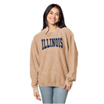 Illinois Fighting Illini Women's Chicka-D Arched Corded Crew