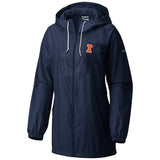 Illinois Fighting Illini Women's Columbia Flashback Navy Jacket
