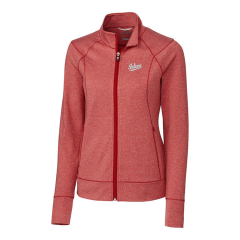 Indiana Hoosiers Women's Cutter &amp; Buck Shoreline Colorblock Full-Zip Jacket