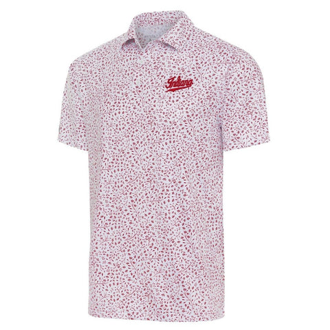 Indiana Hoosiers Men's Antigua Motion Floral Polo
