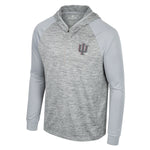 Indiana Hoosiers Men's Trident 1/4 Zip Hooded Wind T-Shirt