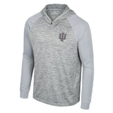 Indiana Hoosiers Men's Trident 1/4 Zip Hooded Wind T-Shirt