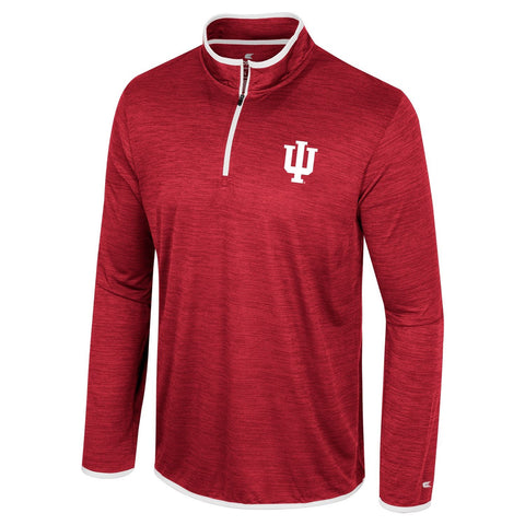 Indiana Hoosiers Men's Trident 1/4 Zip Wind T-Shirt