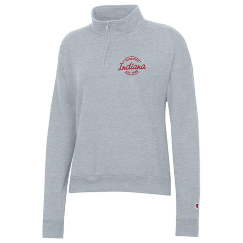 Indiana Hoosiers Women's Champion Circle Logo Quarter-Zip