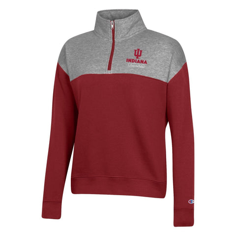 Indiana Hoosiers Women's Champion Color Block Quarter-Zip